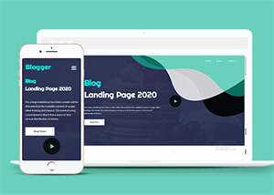 美食自媒体博客类网页模板源码 - 网创智汇