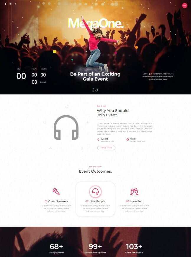 HTML5演唱会票务服务网站模板 - 网创智汇