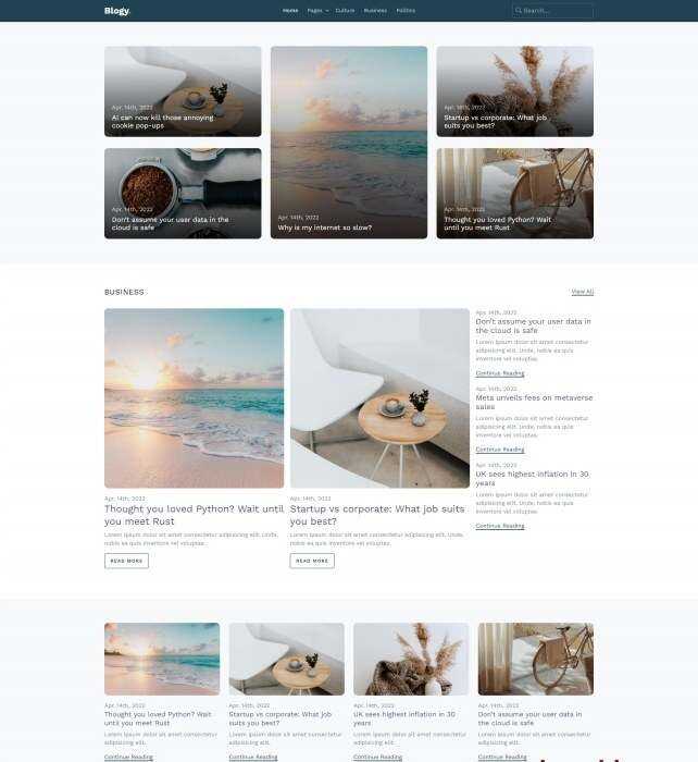 HTML5博客资讯新闻分享网站模板 - 网创智汇