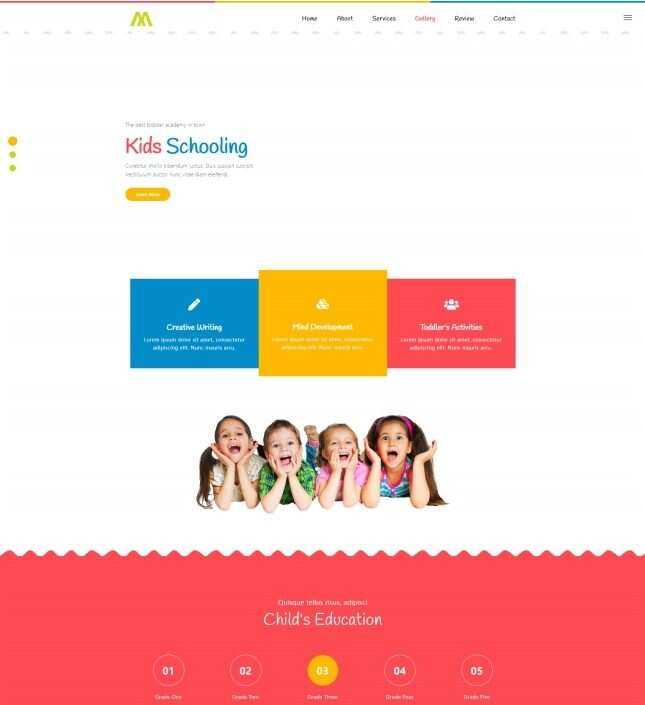 婴幼儿早教儿童培训机构网站HTML模板 - 网创智汇