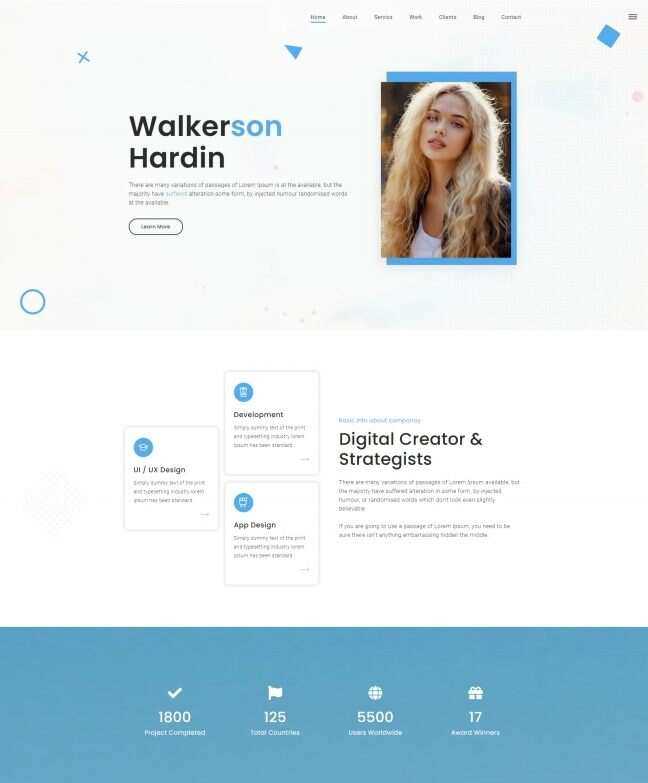 个人设计师工作室宣传网页模板 - 网创智汇