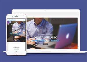 简洁网页设计工作室网站模板 - 网创智汇