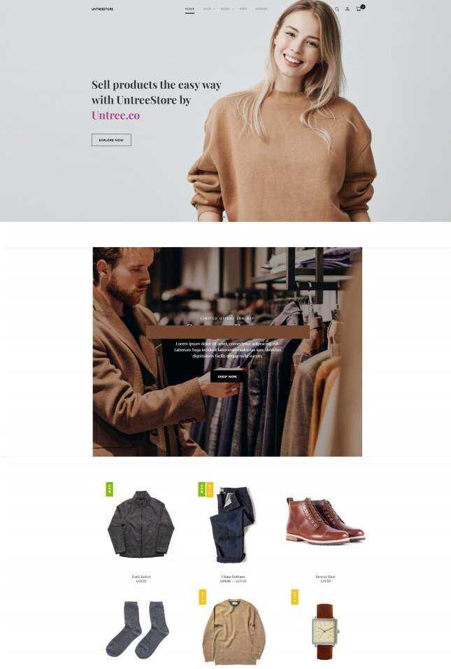 时尚服饰单品销售服务网站html模板 - 网创智汇