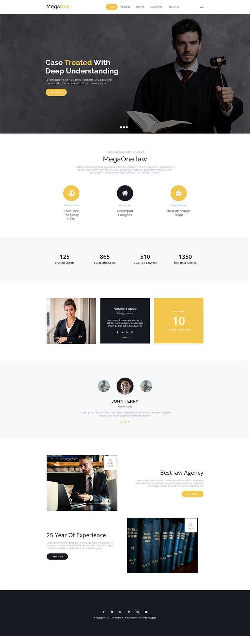 法律咨询服务机构HTML5网站模板 - 网创智汇
