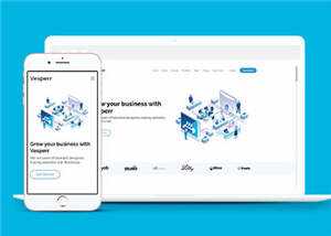 简约数字产品展示响应式网页模板下载 - 网创智汇