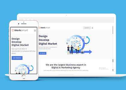 宽屏网络应用开发网站模板下载 - 网创智汇