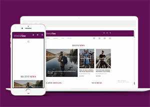 简洁新闻资讯播报网站模板源码 - 网创智汇
