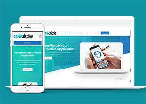 绿色APP创意设计网站模板源码 - 网创智汇