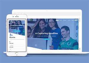 宽屏企业代理记账网站模板源码 - 网创智汇
