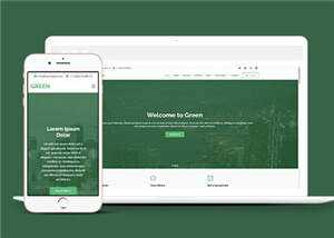 绿色现代创意服务响应式网页模板 - 网创智汇