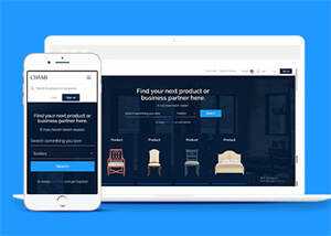 宽屏北欧风格家具商城网站模板 - 网创智汇