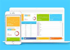 蓝色后台数据管理网站模板下载 - 网创智汇