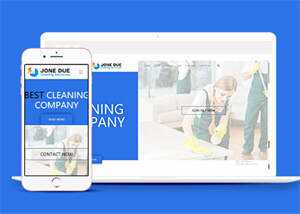 宽屏保洁家政公司网站模板下载 - 网创智汇