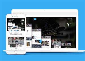 大气简约轮滑培训公司网站模板 - 网创智汇