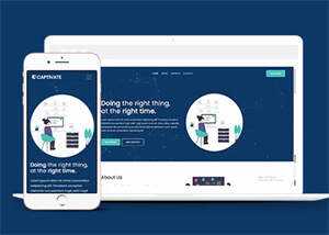 简洁公司项目投资类网站模板下载 - 网创智汇