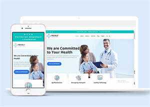 宽屏医院医生介绍类网站模板下载 - 网创智汇