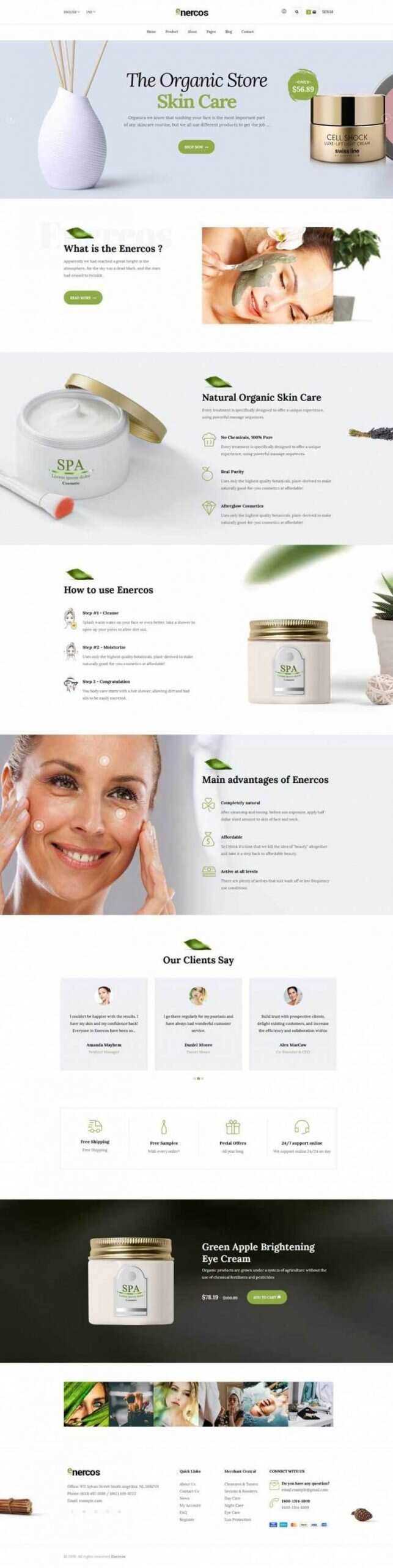 简洁响应式美容美体化妆品购物网站 - 网创智汇