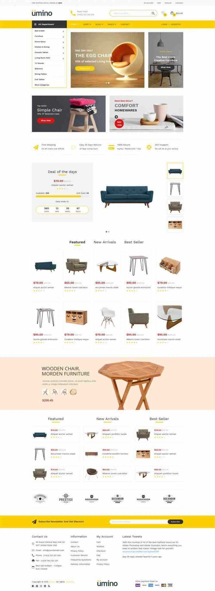 Bootstrap4响应式室内家具家居用品电商销售商城 - 网创智汇