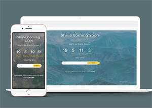 背景图倒计时网站模板源码下载 - 网创智汇