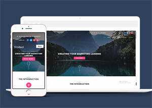 简洁响应式营销平台网站模板 - 网创智汇