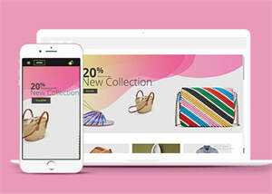 左栏导航服装购物商城模板下载 - 网创智汇