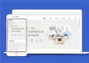 简约响应式电商平台源码网站模板下载 - 网创智汇