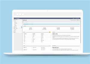 蓝色公司Bootstrap后台源码模板下载 - 网创智汇