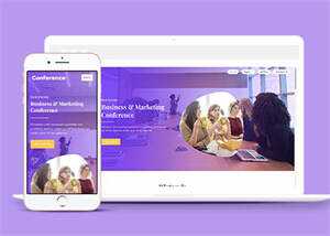 简洁项目路演活动类网站模板 - 网创智汇