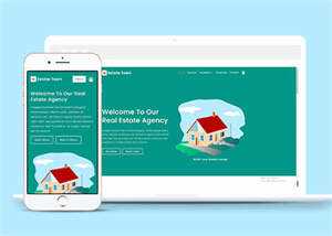 绿色房地产经纪公司网页模板下载 - 网创智汇