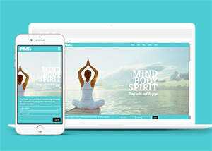 简洁功夫瑜伽健身网站模板源码 - 网创智汇