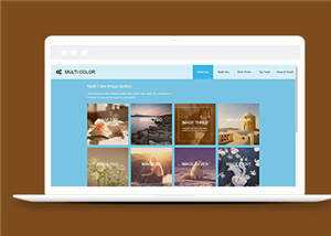 简洁画廊摄影图库类源码模板下载 - 网创智汇