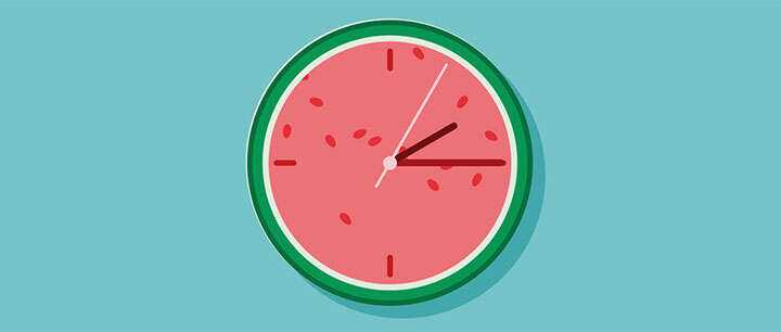 css3可爱卡通西瓜时钟动画特效 - 网创智汇