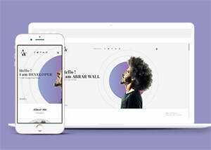 白色简洁设计师网站模板下载 - 网创智汇