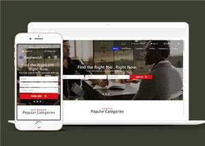 企业求职动态展示网页源码模板下载 - 网创智汇