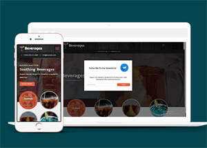 响应式鸡尾酒公司网站模板 - 网创智汇