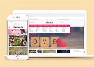 网上订花商城HTML网站模板 - 网创智汇