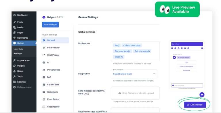 图片[3] - WordPress 插件 OpenAI 聊天机器人 – Helper助手破解版 1.0.18 - 网创智汇