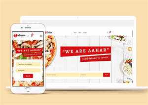 响应式大气美食披萨网站模板 - 网创智汇