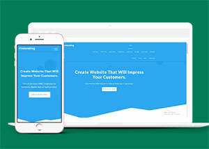 蓝色云服务器HTML网站模板 - 网创智汇