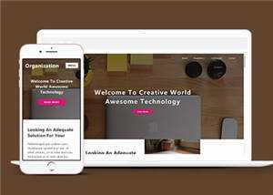 简洁创意科技展示响应式网页模板下载 - 网创智汇