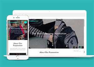 响应式宽屏教育学习网站模板 - 网创智汇