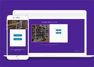 学校图书馆注册登录类网站模板 - 网创智汇