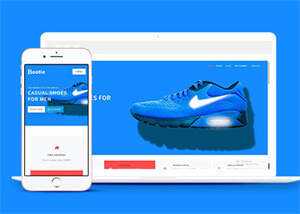 耐克品牌鞋商城类网站模板源码 - 网创智汇