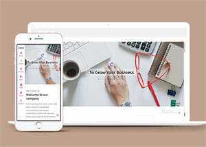 左侧固定导航简洁网站模板下载 - 网创智汇