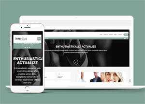 宽屏灰黑色多区块企业网站模板 - 网创智汇