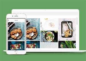 侧导航美食爱好者企业网站模板 - 网创智汇