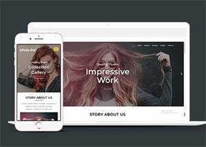 简洁彩妆色彩搭配培训网站模板 - 网创智汇