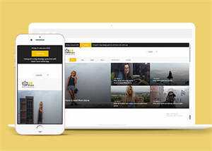 宽屏欧美图片分享网站模板下载 - 网创智汇