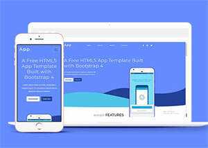 Bootstrap4手机APP网站模板源码 - 网创智汇