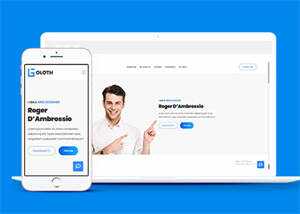 响应式个人简历主页HTML模板源码 - 网创智汇